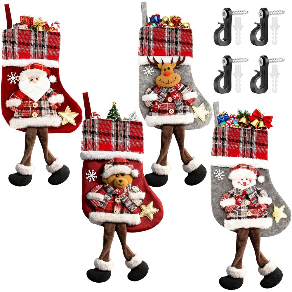 Solivive 4-Pack Christmas Stockings