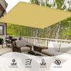 Water-Resistant Rectangular Shade Sail 150 x 350 cm, Waterproof, UV and Wind Protection, Cream view 3