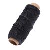 Aramox 1mm Waxed Leather Thread, 50m Flat Cord for Leather Craft view 2