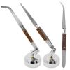 5-Piece Precision Tweezers Set with 360-Degree Reverse Cross-Lock Design view 1