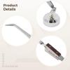 5-Piece Precision Tweezers Set with 360-Degree Reverse Cross-Lock Design view 3