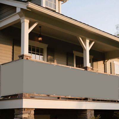 Rectangular Sun Shade Sail with Eyelets, 160 x 220 cm, Waterproof, UV and Wind Protection, Taupe