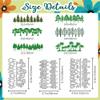 DELORIGIN Die-Cutting Templates with Tree and Grass Edges view 2