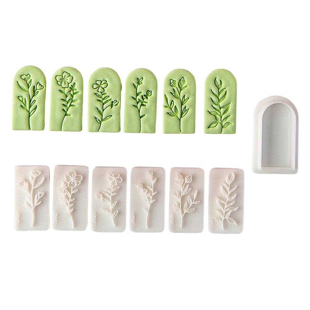 7-Piece Flower and Plant Molds for Handmade Jewelry