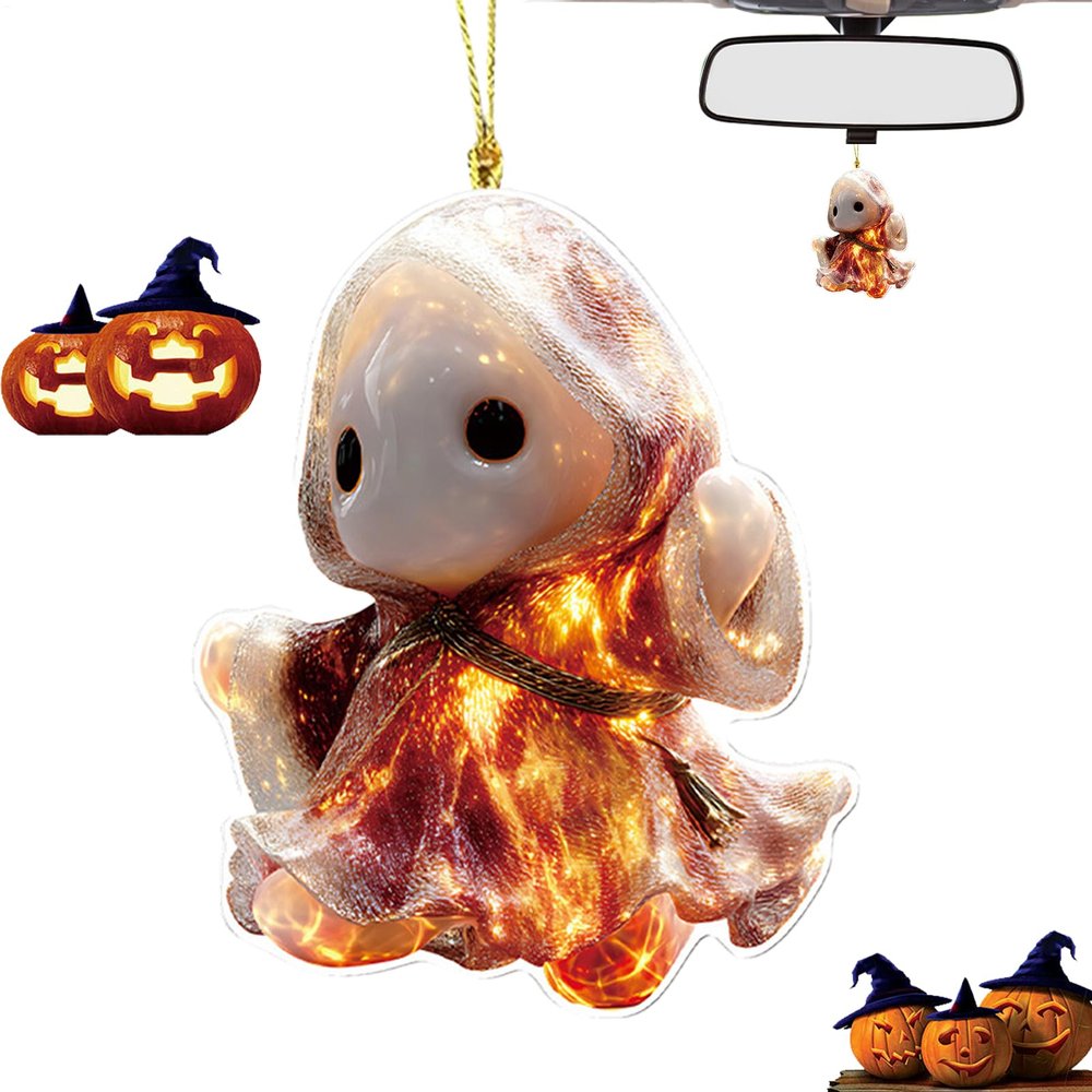 Tyinerc Halloween Ghost Acrylic Decor - 2D Halloween Ornament