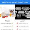 HSYTEK 6-Piece Stretchable Silicone Lid Set view 2
