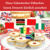 100 Pcs International Toothpick Cocktail Flags view 3