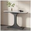 Modern Black Console Table for Entryway, 80 x 30 x 80 cm, Narrow Accent Table for Hallway, Living Room, and Foyer view 1