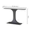Modern Black Console Table for Entryway, 80 x 30 x 80 cm, Narrow Accent Table for Hallway, Living Room, and Foyer view 2