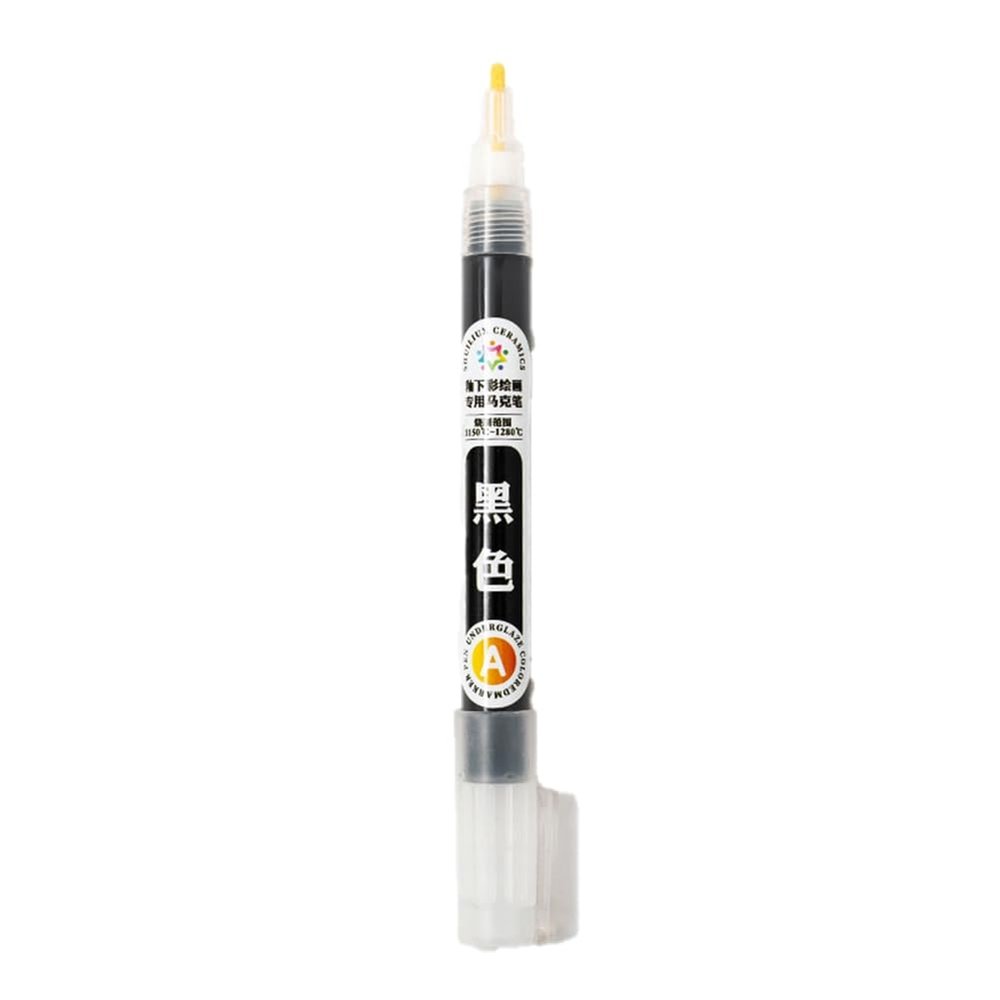 Yarryuter Ceramic Underglaze Paint Pen, DIY, Hand-Painted, Graffiti, Special Water Pen, Professional Ceramic Drawing Tool, Black