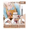 Yarryuter Ceramic Underglaze Paint Pen, DIY, Hand-Painted, Graffiti, Special Water Pen, Professional Ceramic Drawing Tool, Black view 4