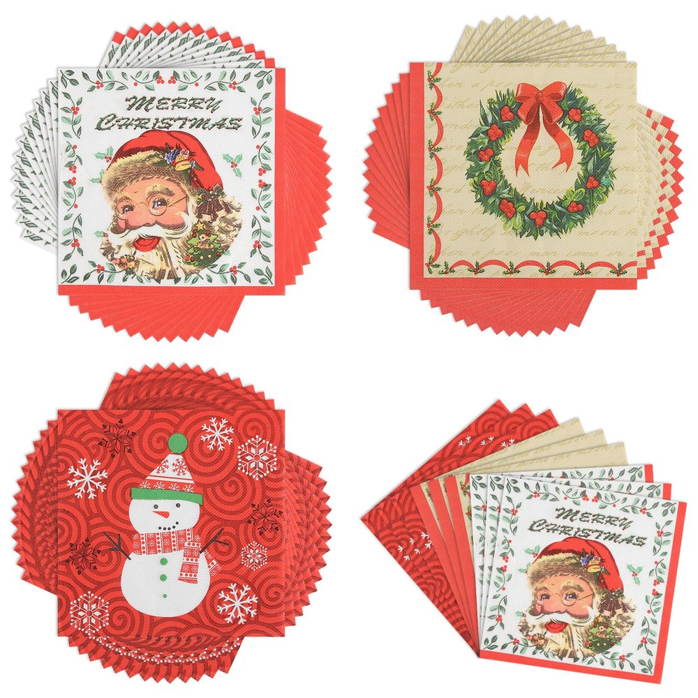 Christmas Napkins, 60 Pack