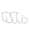 1-Piece High-Purity Quartz Glass Laboratory Crucible with Lid, 250 mL view 3