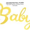 OUNONA Gold Paper Garland for Baby Shower view 3