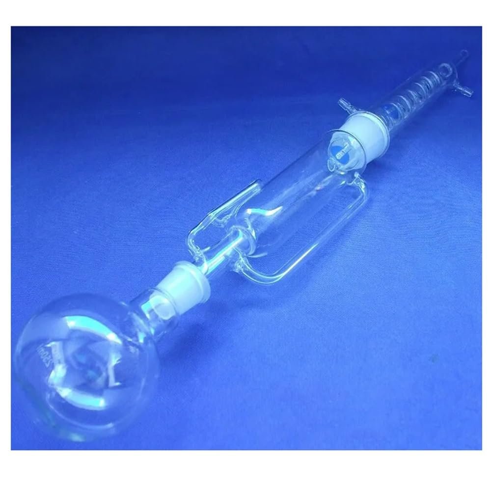 250 mL Laboratory Glass Soxhlet with Coiled Condenser and Extractor Body