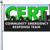Community Emergency Response Team Flag, 3 x 5 ft, UV-Resistant Seasonal Banner with Brass Grommets for Indoor and Outdoor Use view 1