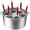 MRKU Commercial Noodle Cooking Pot with Divider and Strainers view 1