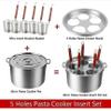 MRKU Commercial Noodle Cooking Pot with Divider and Strainers view 2