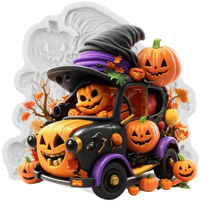 MINFEIDMS Pumpkin Car Auto Silicone Mold