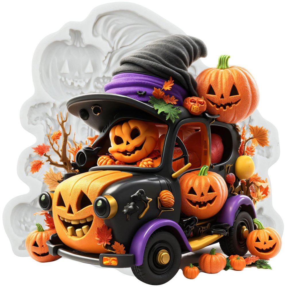MINFEIDMS Pumpkin Car Auto Silicone Mold