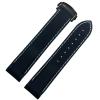 kongsou Silicone Watch Band for Omega Seamaster Planet Ocean, Men's Rubber Strap, Dark Blue, 22 mm view 1