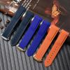 kongsou Silicone Watch Band for Omega Seamaster Planet Ocean, Men's Rubber Strap, Dark Blue, 22 mm view 3