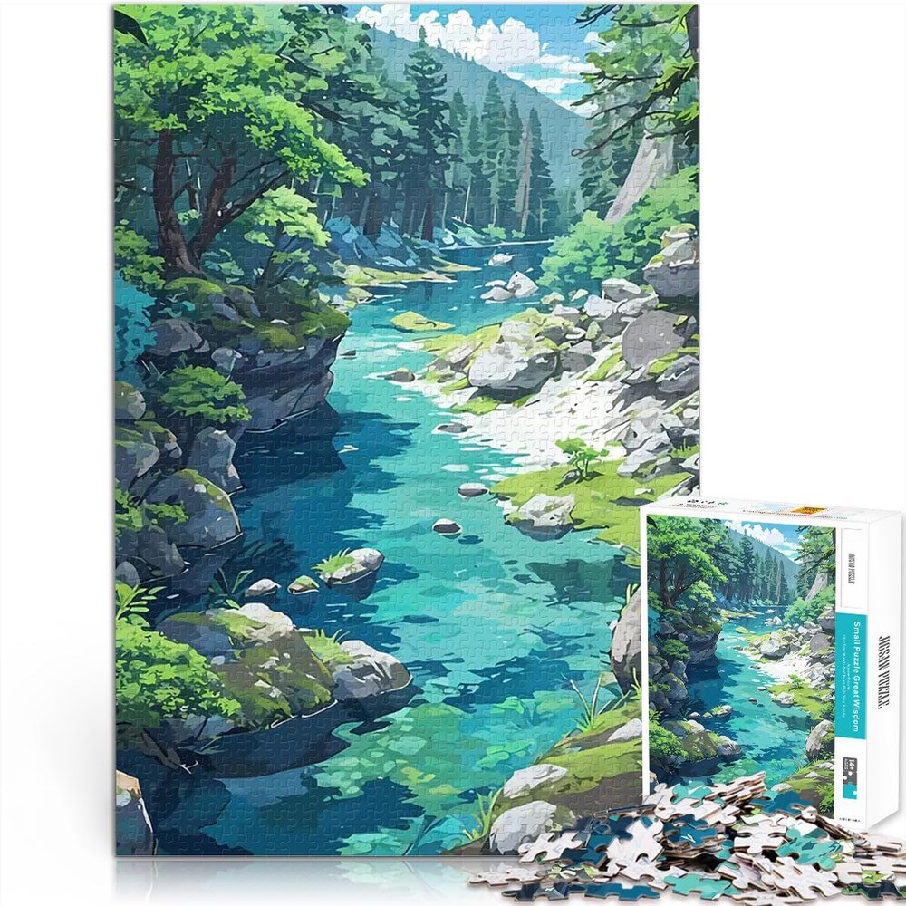 The End of the River 1000-Piece Puzzle for Teenagers, 29.5 x 19.7 in