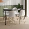 AKKE Hairpin Dining Table, 60 x 60 cm, 73 cm High, Anthracite view 1