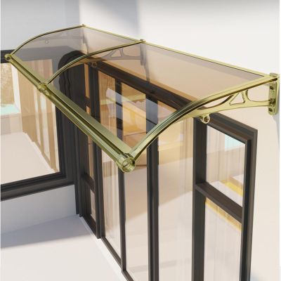 Large Polycarbonate Awning for Verandas and Patios, 80 x 580 cm