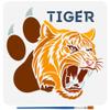 FINGERINSPIRE Tiger Paw Stencil with Brush view 1