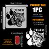 FINGERINSPIRE Tiger Paw Stencil with Brush view 2