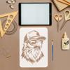 FINGERINSPIRE Painting Stencil with Brush - Eagle Design view 3