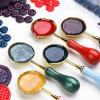 Ruiogoe 100 PCs Glitter Wax Seal Beads view 4