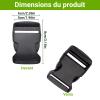 4-Pack 50mm Plastic Quick Release Buckle view 2
