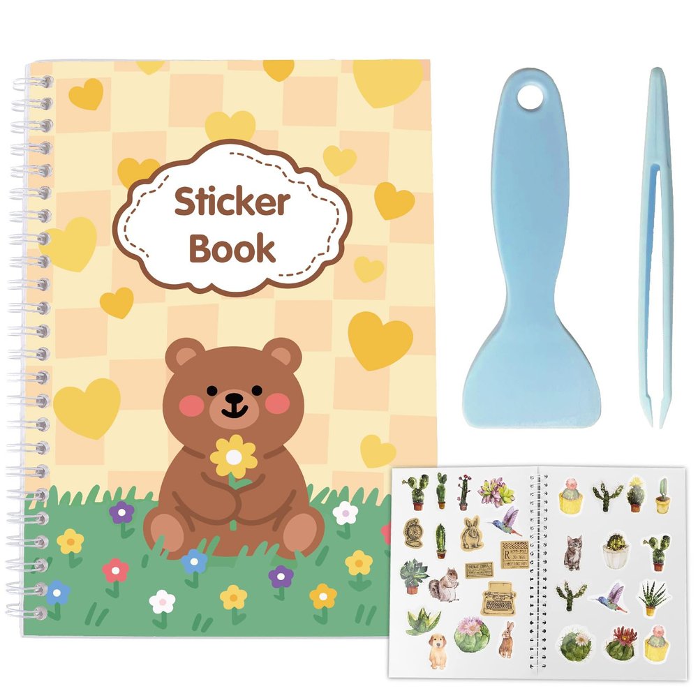 craspire A5 Reusable Sticker Storage Album