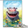 1000-Piece Happy Hippo Delight Puzzle for Adults, 26 x 38 cm view 2