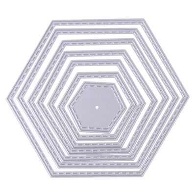 KEALLANS 7-Piece Hexagon Spiral Die Set