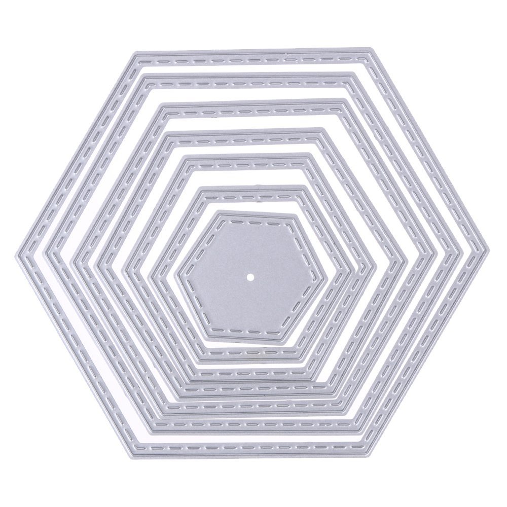 KEALLANS 7-Piece Hexagon Spiral Die Set