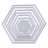 KEALLANS 7-Piece Hexagon Spiral Die Set view 1