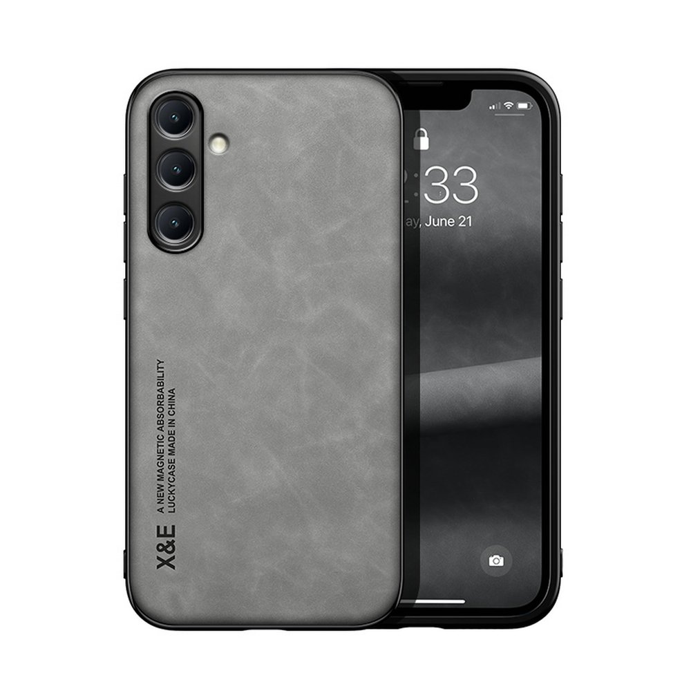 Lucyliy Case for Samsung Galaxy M35, Light Grey