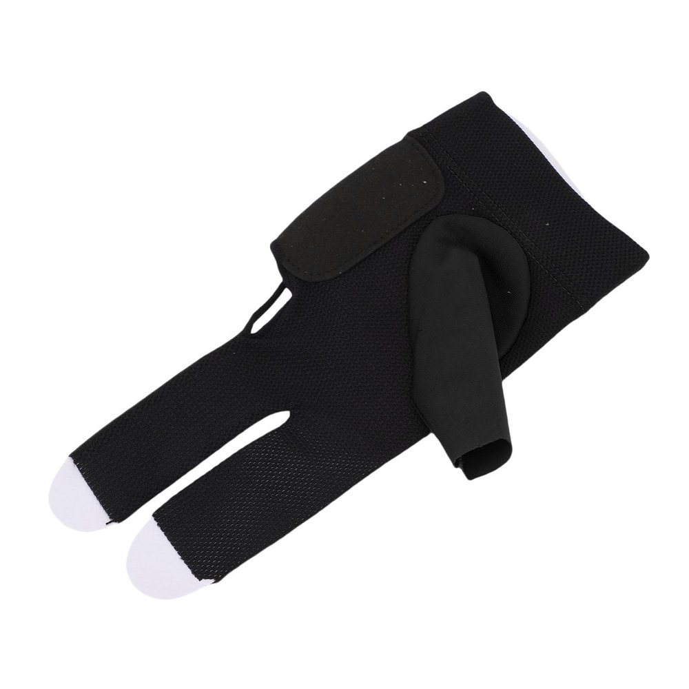 Cuifati Billiard Pool Glove, 3-Finger Elastic Nylon Glove for Billiards (Black)