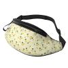 Pineapple Fanny Pack in Citrus Color, Breathable, 14 x 35 cm view 1