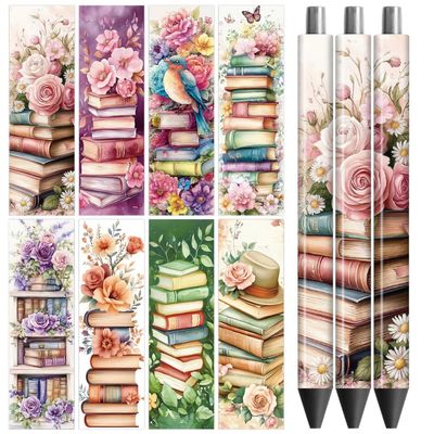 Peacoblue 48-Piece UV DTF Bookmark Set