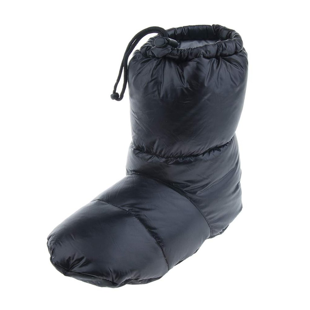 Geardeangloow White Goose Down Booties, Winter Warm, Black, M/XL, Sizes 35–47