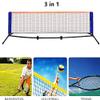 Adjustable Foldable Sports Net with Stand and Carrying Bag view 2