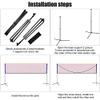 Adjustable Foldable Sports Net with Stand and Carrying Bag view 3