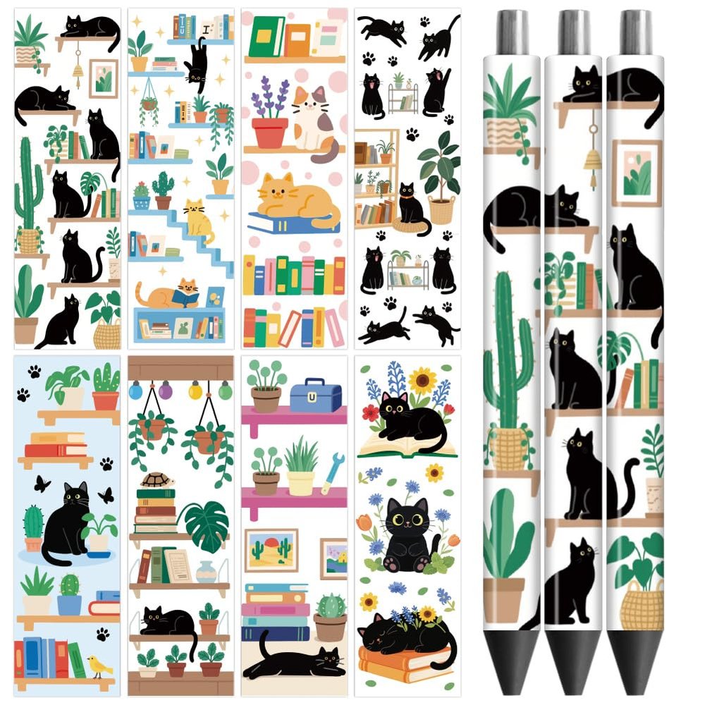 Peacoblue 48-Piece UV DTF Bookmark Set