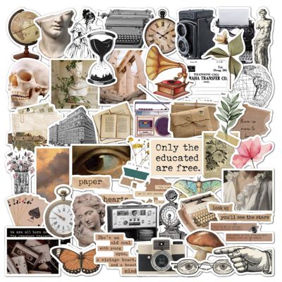 50 Vintage Aesthetic Stickers