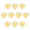 COGCHARGER 10 Pack Heart Charms for Jewelry Making view 1