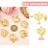 COGCHARGER 10 Pack Heart Charms for Jewelry Making view 2